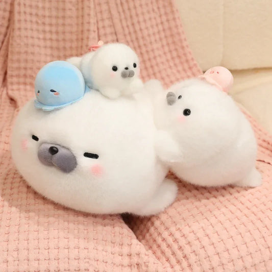 Pebbles the Baby Seal Plush Family — image 1