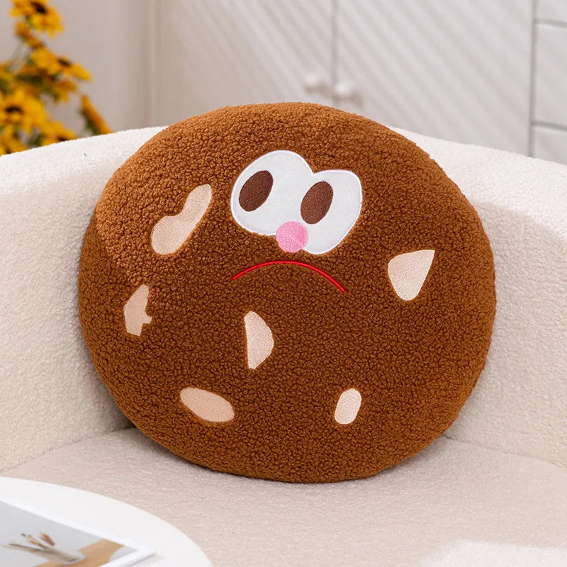 Cookie Plush Pillow & Coin Purse | Soft Biscuit Decor, 4–16" | 11–40 cm — image 14