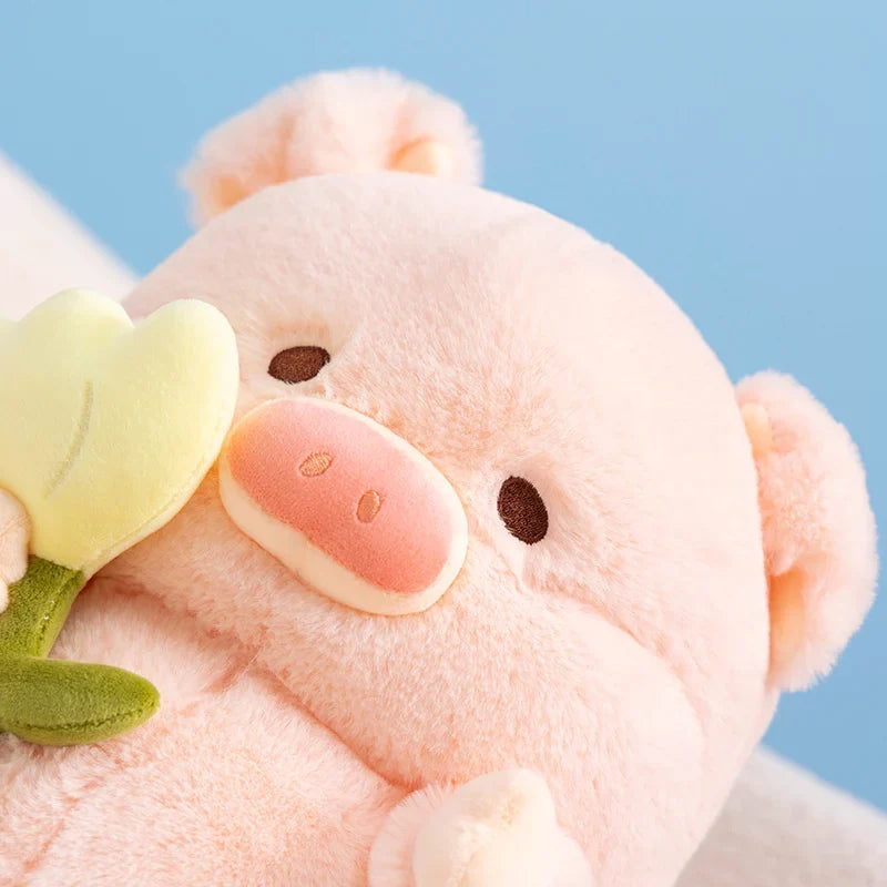 Flower-Holding Pig Plushie, Two Colors, 8-12" | 20-30 cm — image 4