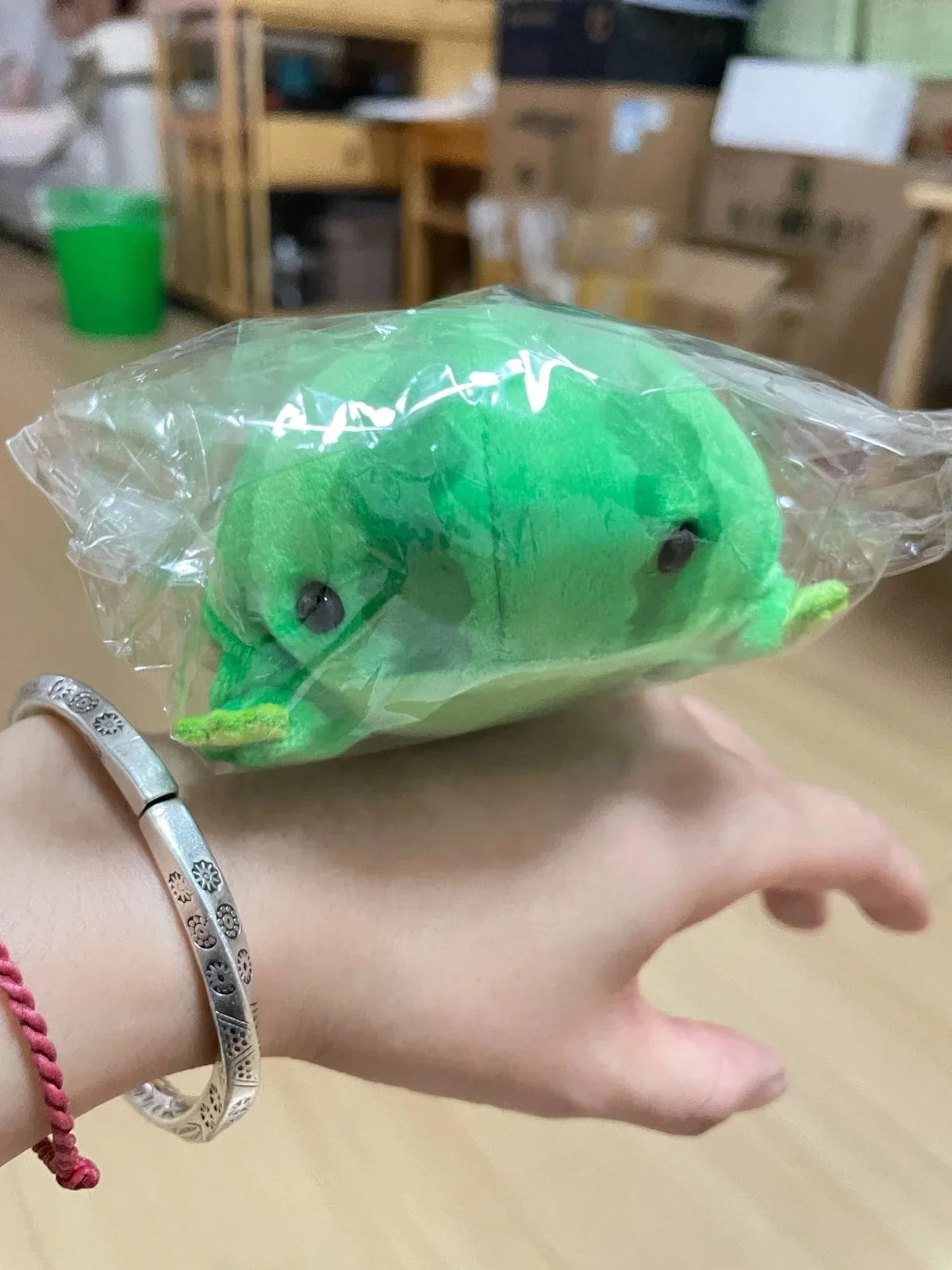 Watermelon Frog Plush Toy - Soft Squishy Animal Doll — image 3