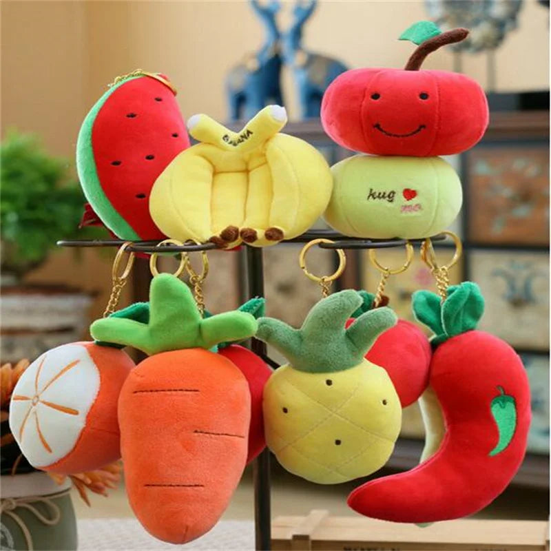 Mini Fruit & Veggie Plush Set - Tiny Soft Food Dolls, 4" | 10 cm — image 1
