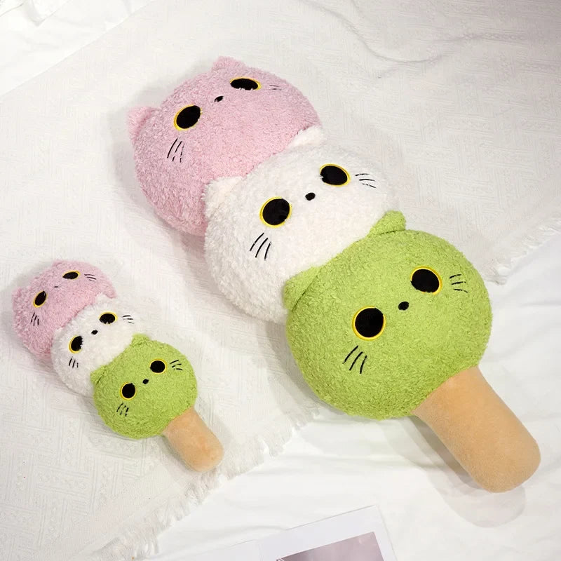 Dango Cat Plush Pillow - Soft Hanami Dumpling, 20-39" | 50-100 cm — image 5