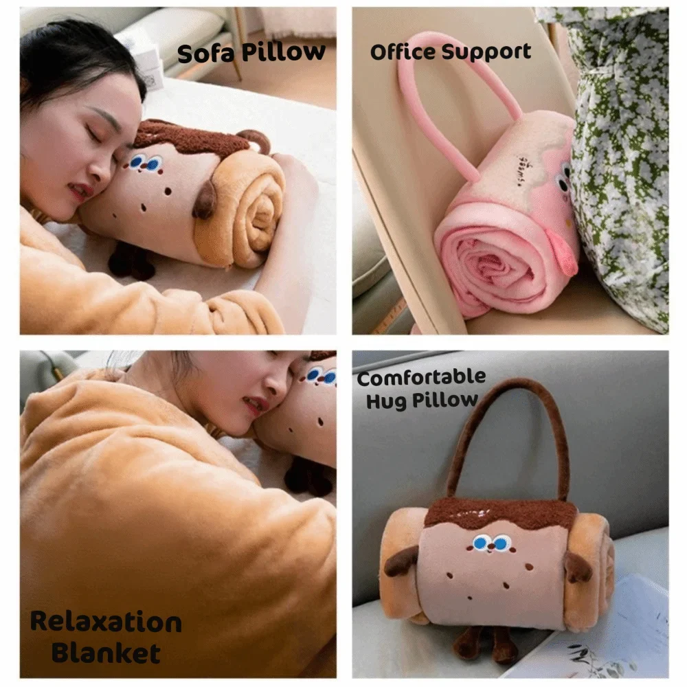 Dessert Roll Plush Blanket - 2-in-1 Cozy Throw & Plush Toy, 31-39" | 80-100 cm — image 5