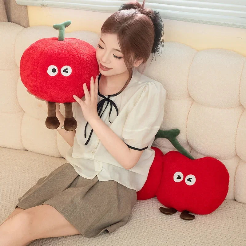 Cherry Plush Toy - Soft Fruit Pillow, 5-22" | 12-55 cm — image 4