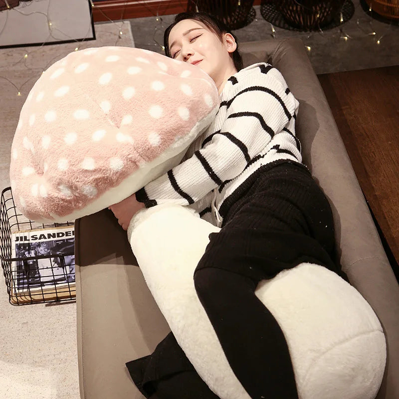 Jumbo Mushroom Plushie Body Pillow: Five Colors, 2.6-3.3' | 80-100 cm — image 5