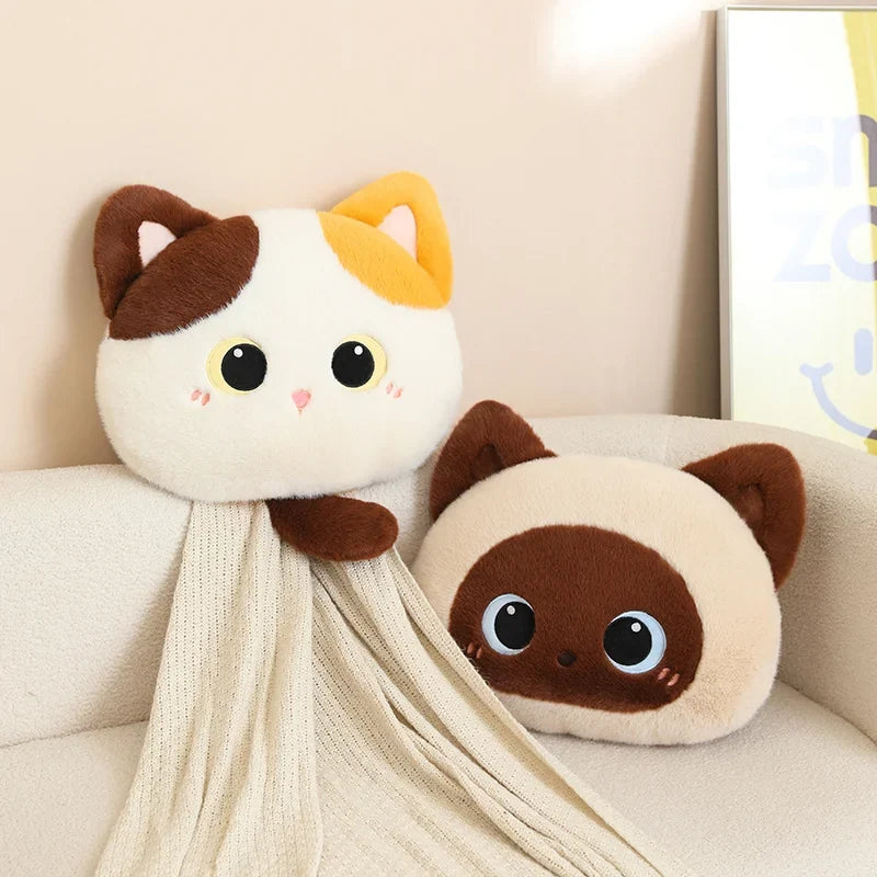 Kawaii Fluffy Cat Plush Pillows — image 10
