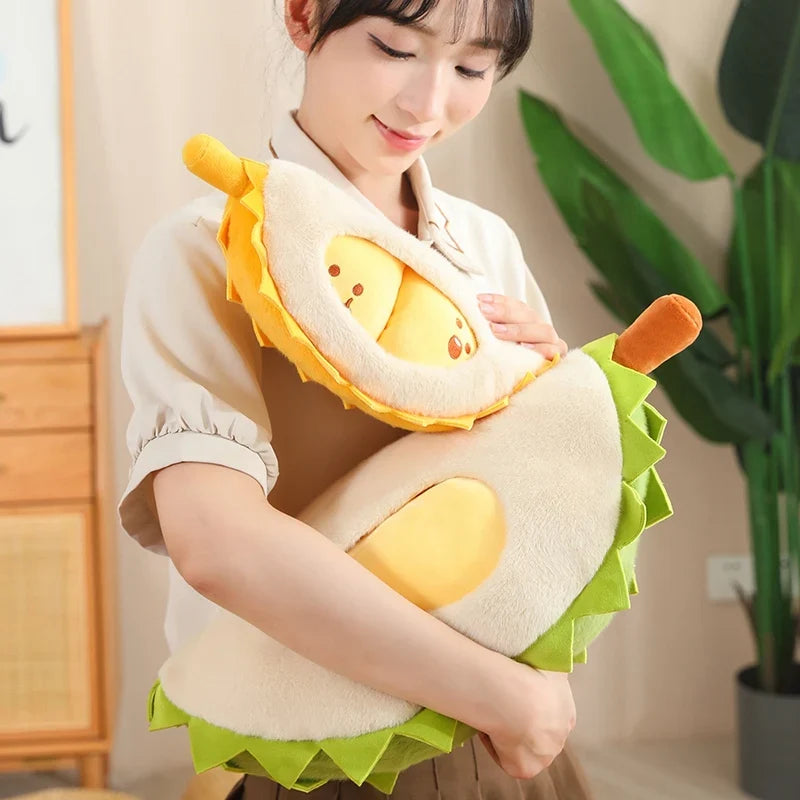 Tearable Durian Plushie | Detachable Stress-Relief Stuffed Fruit Toy — image 6