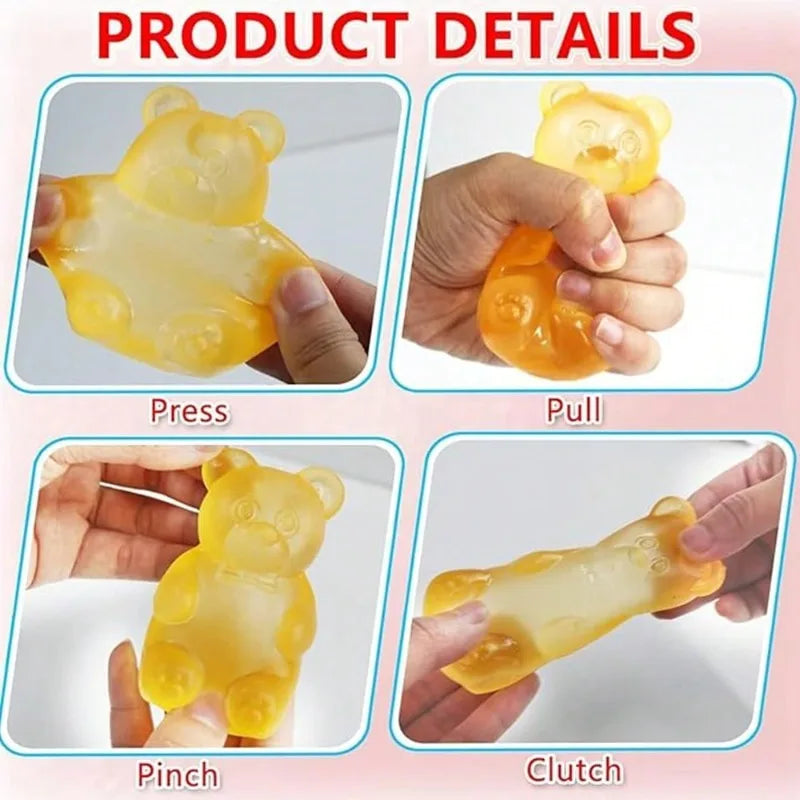 Soft Gummy Bear Squishy Fidget Toy – product image 3