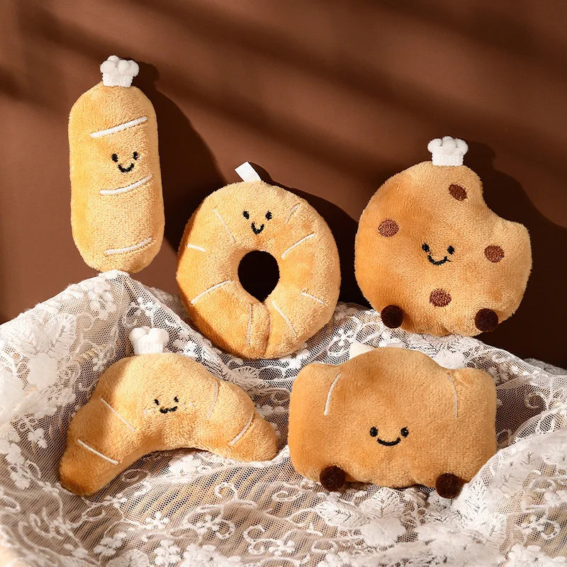Food Plush Keychains - Six Styles - Mini Bread & Pastry Charms — image 2