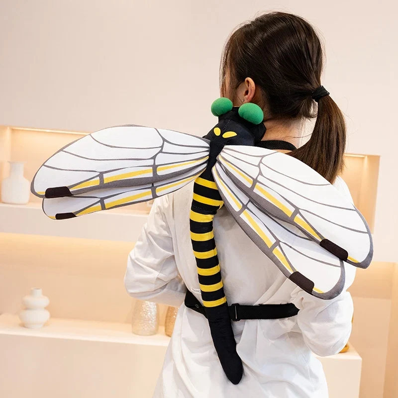 Praying Mantis and Mystic Dragonfly Plush Backpack — image 3