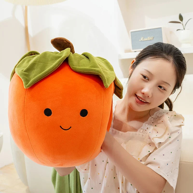 Persimmon Plush Toy - Soft Stuffed Fruit Doll, 6-14" | 16-36 cm — image 6