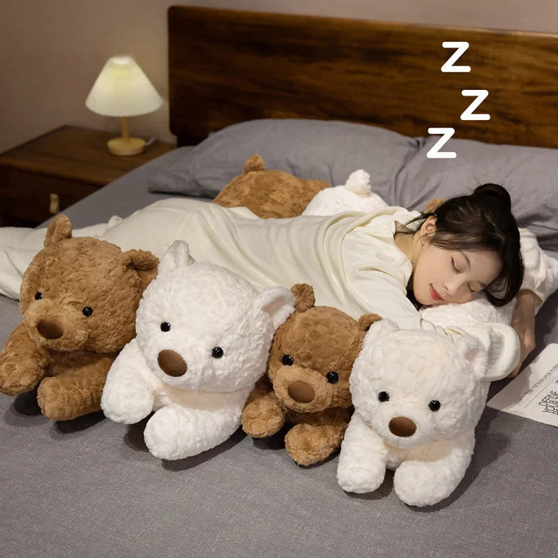 Long Fluffy Bear Snuggle Buddy Plushies — image 2