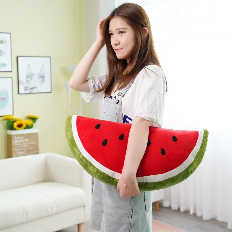 Watermelon Slice Plushie Throw Pillow, 12" | 30 cm — image 4