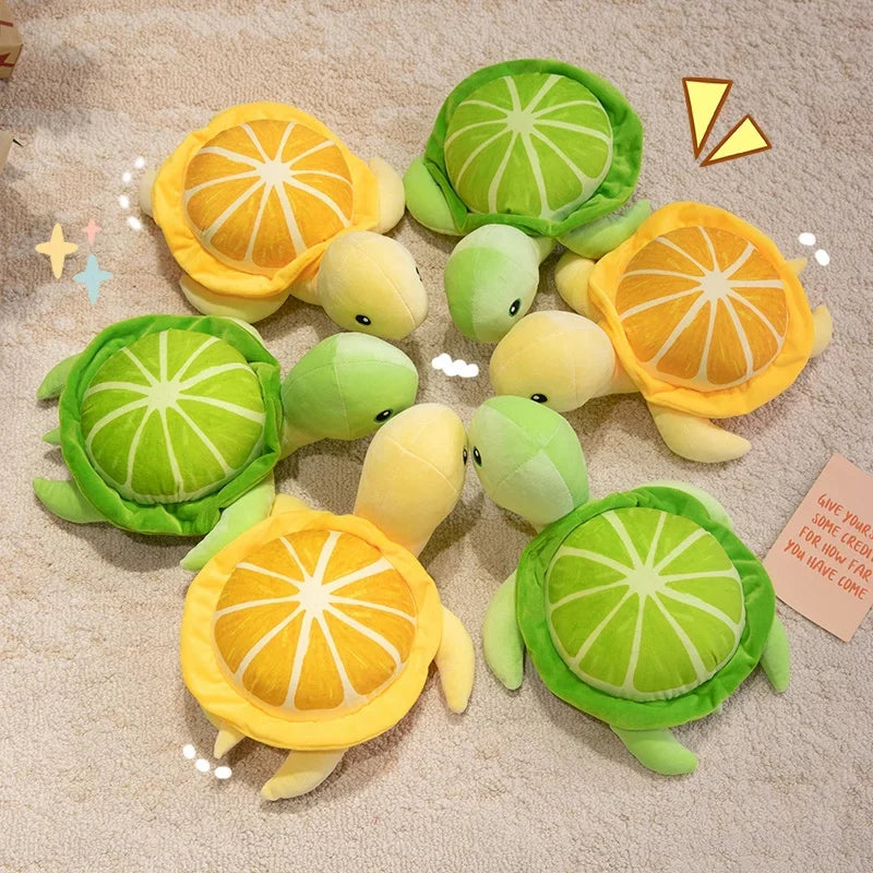 Citrus Turtle Plush Toy - Soft Lemon & Lime Animal Doll, 10-14" | 25-35 cm — image 2