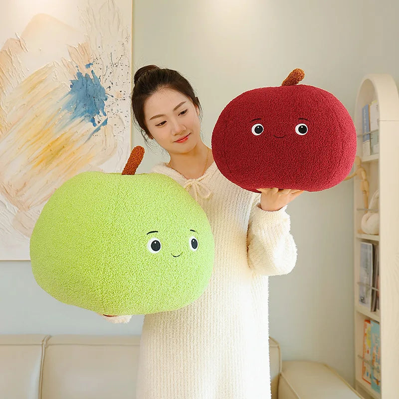 Apple Plush Stuffed Toy - Big Soft Fruit Cushion, 10-18" | 25-45 cm — image 2