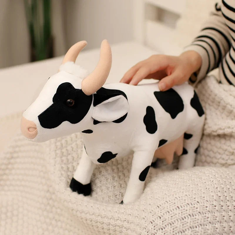 Standing Cow Plush | Poseable Farm Animal Doll, 15" | 38 cm — image 2