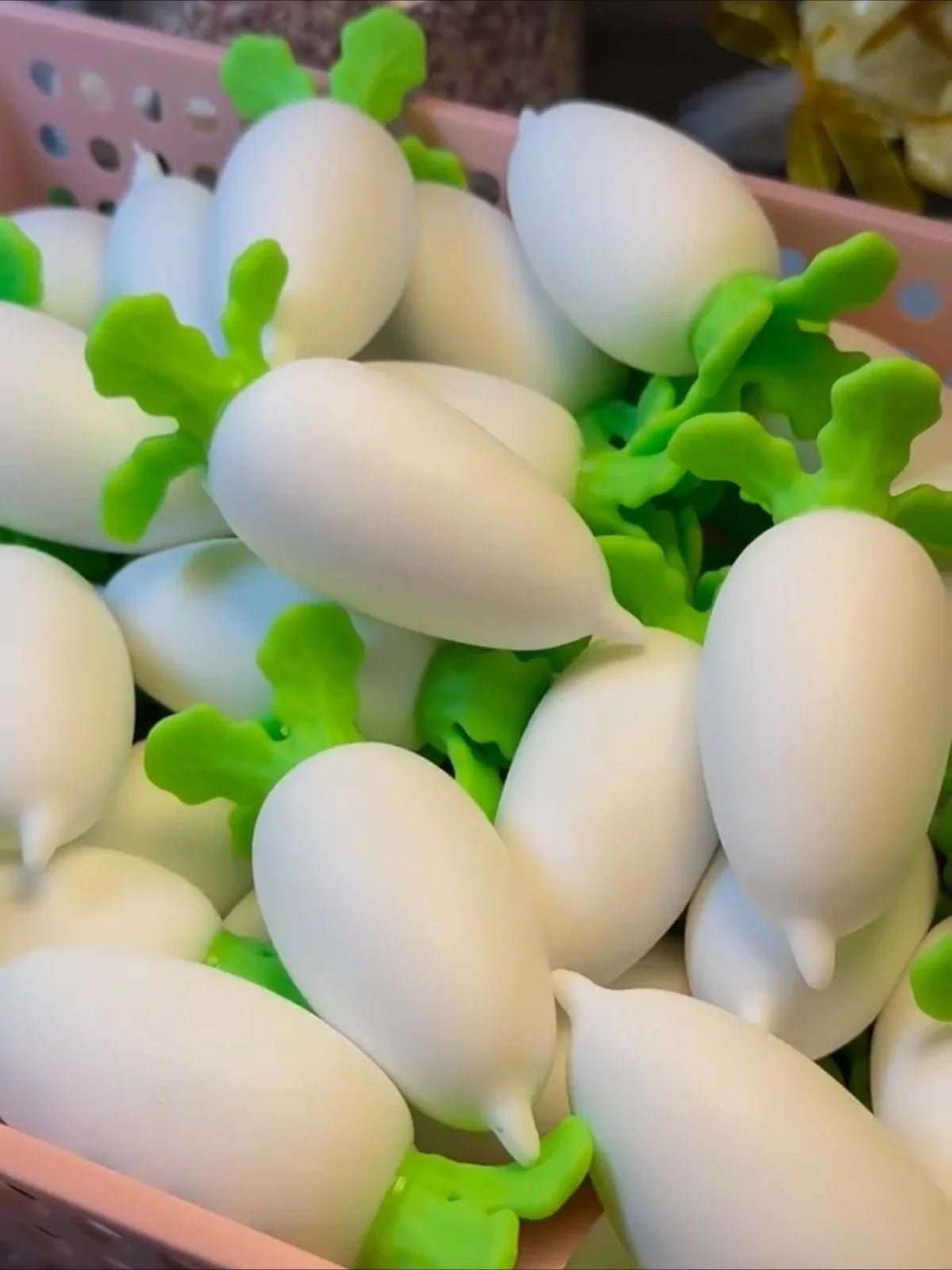 White Radish Crunchy Squishy — ASMR Stress Relief Fidget Toy – product image 2