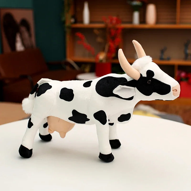 Standing Cow Plush | Poseable Farm Animal Doll, 15" | 38 cm — image 3