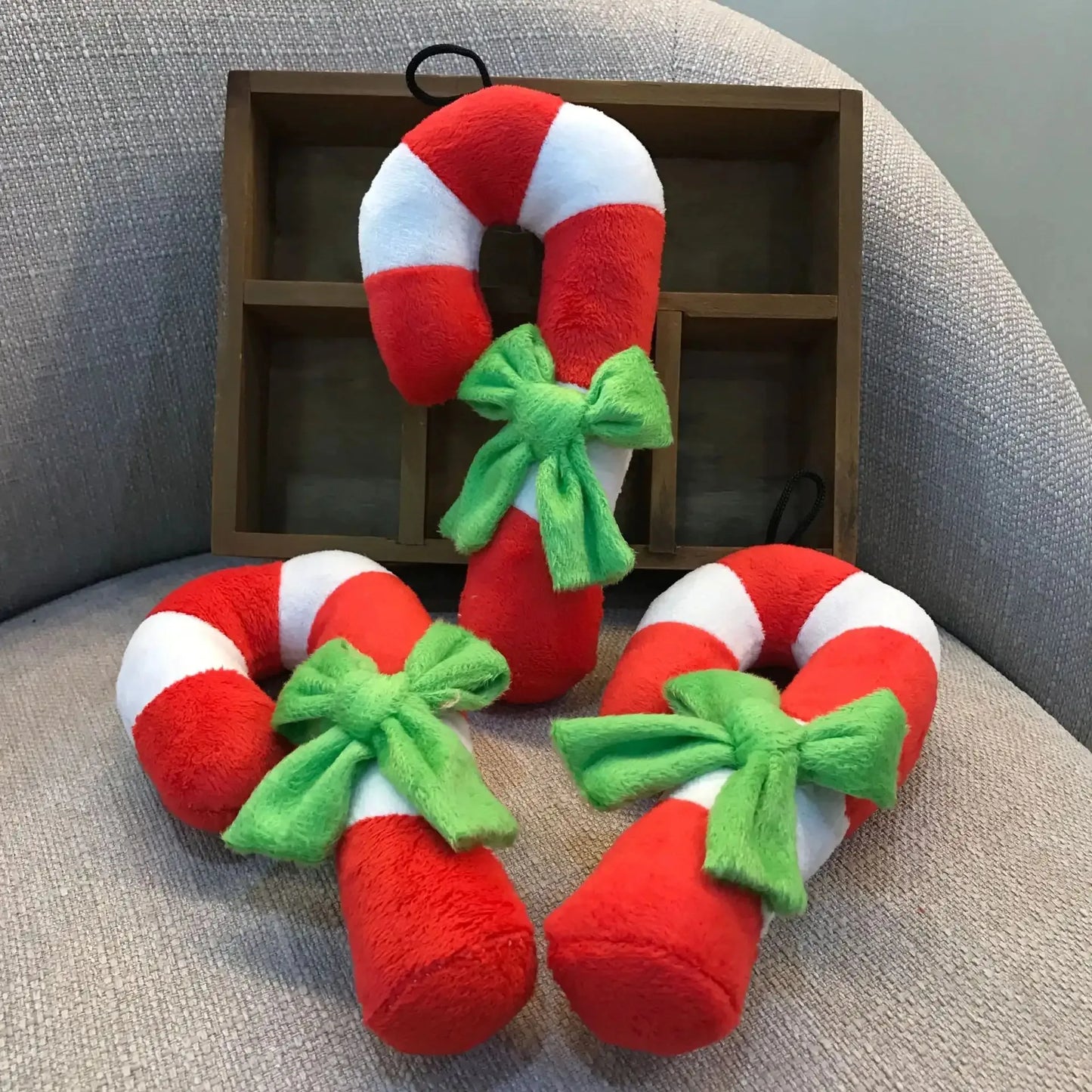 Plushie Candy Cane Hanging Decoration, 7" | 17 cm — image 5