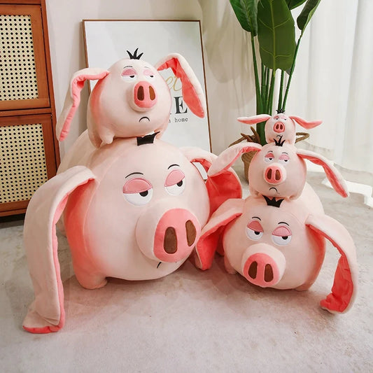 Flying Pig Plush Toy - Big-Ears Soft Piggy Pillow, 5-24" | 12-60 cm — image 1
