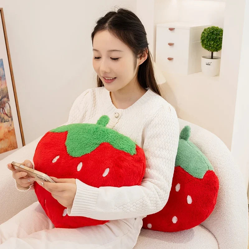 Strawberry Throw Pillow | Plush Fruit Sofa Cushion — image 6
