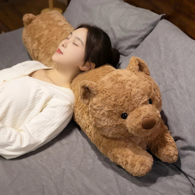 Long Fluffy Bear Snuggle Buddy Plushies — image 9