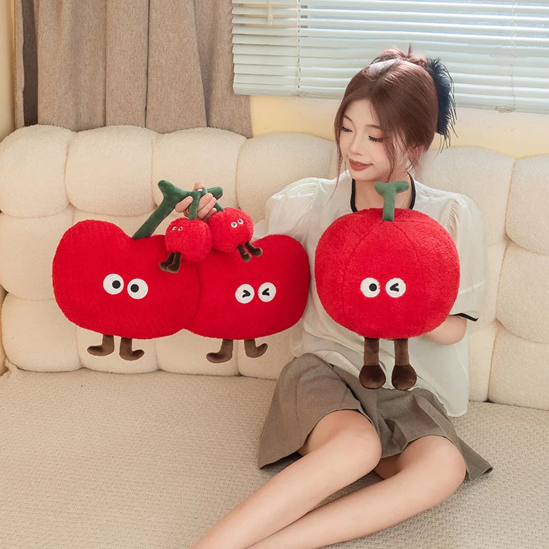 Cherry Plush Toy - Soft Fruit Pillow, 5-22" | 12-55 cm — image 6