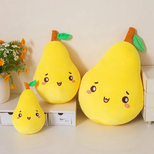Pear Plush Toy - Soft Stuffed Fruit Doll, 10-18" | 25-45 cm — image 1