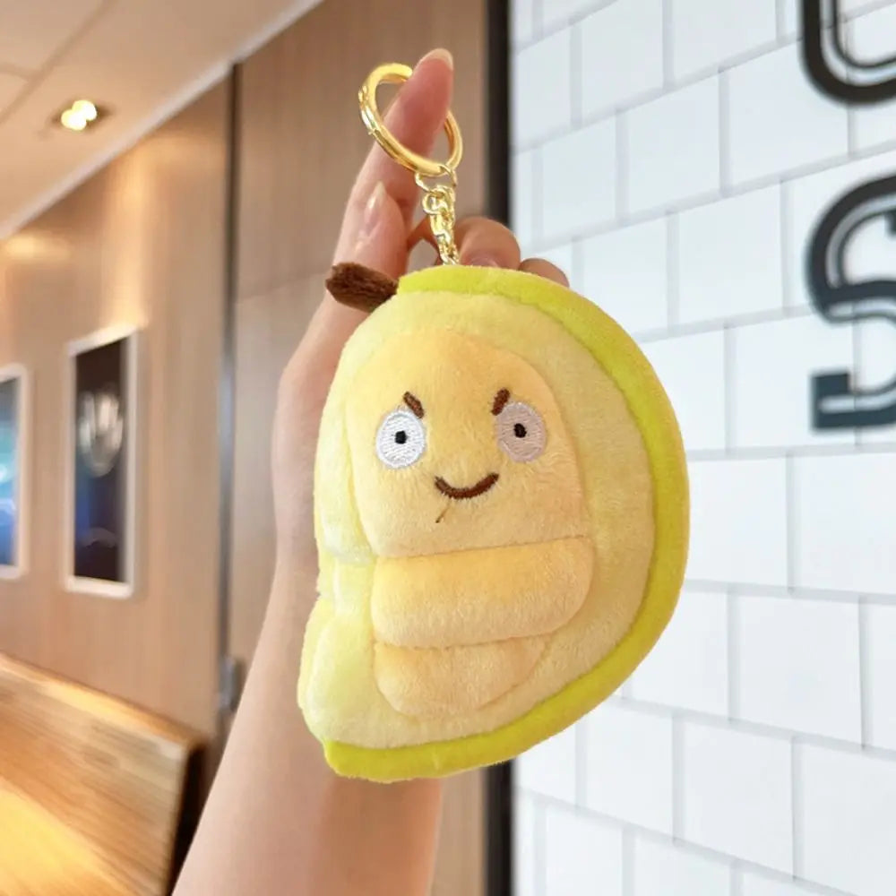 Plushie Cartoon Fruit Durian Keychain, 4" | 9.5 cm — image 5