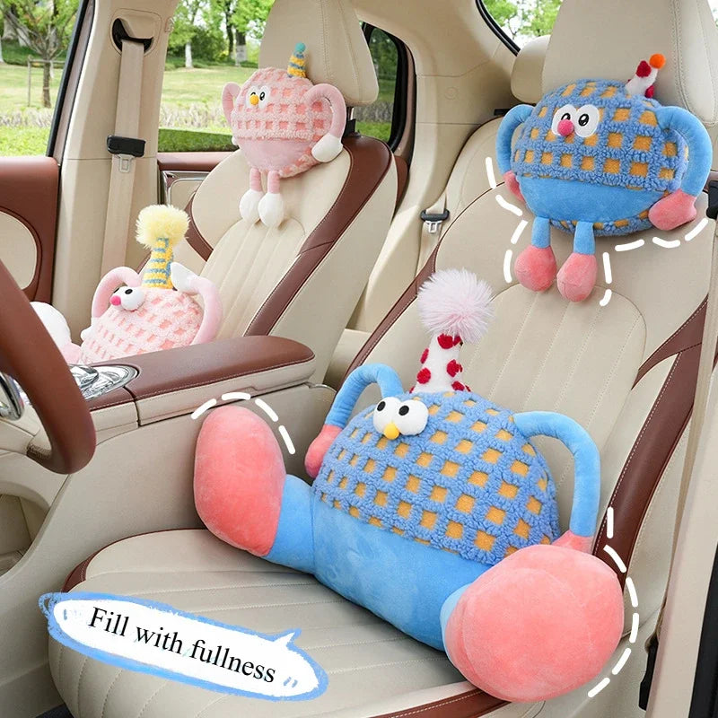 Birthday Waffle Cushion Plushie for Head/Lumbar Support, 14-20" | 35-50 cm — image 2