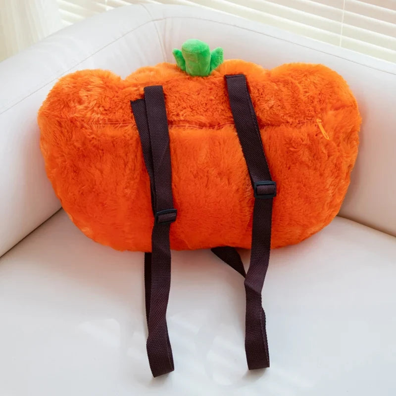Halloween Pumpkin Plush Trick-or-Treat Bag | Spooky Tote for Kids — image 4