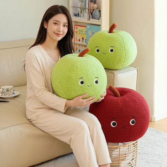 Apple Plush Stuffed Toy - Big Soft Fruit Cushion, 10-18" | 25-45 cm — image 1