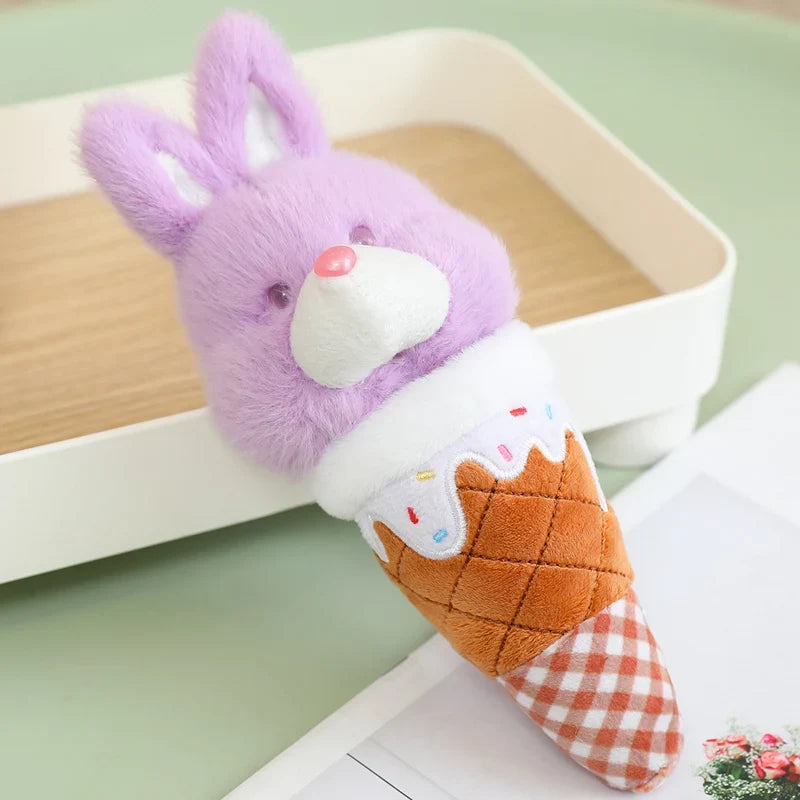 Ice Cream Cone Plush Toy - Soft Animal Cone Doll, 7" | 18 cm — image 10