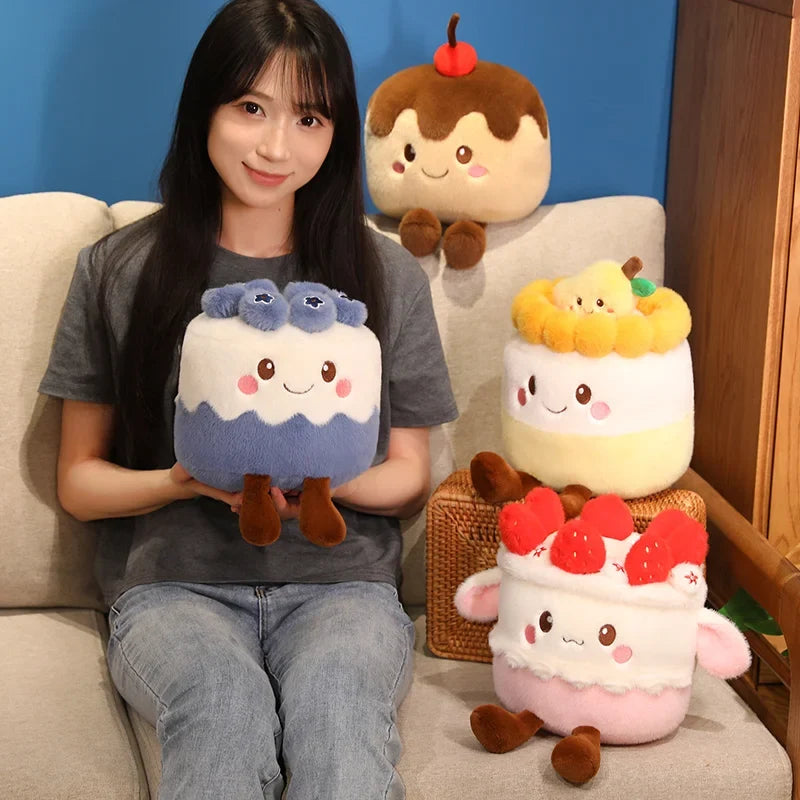 Fruit Cake Plush Pillow | Stuffed Cake Slice Toy, 8x12\ | 20x30 cm" — image 2