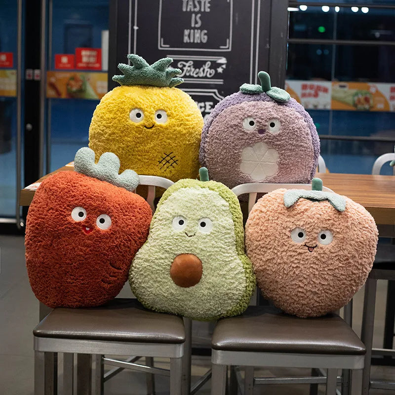 Plushie Fuzzy Fruit w/Optional Handwarmer, 5 Fruits, 14-18" | 36-45 cm — image 1