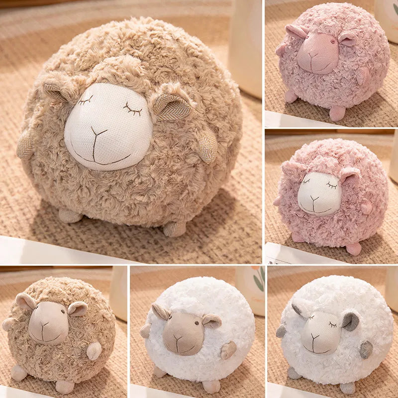 Fuzzy Sheep Plush Toy, Three Colors, 11" | 28 cm — image 4
