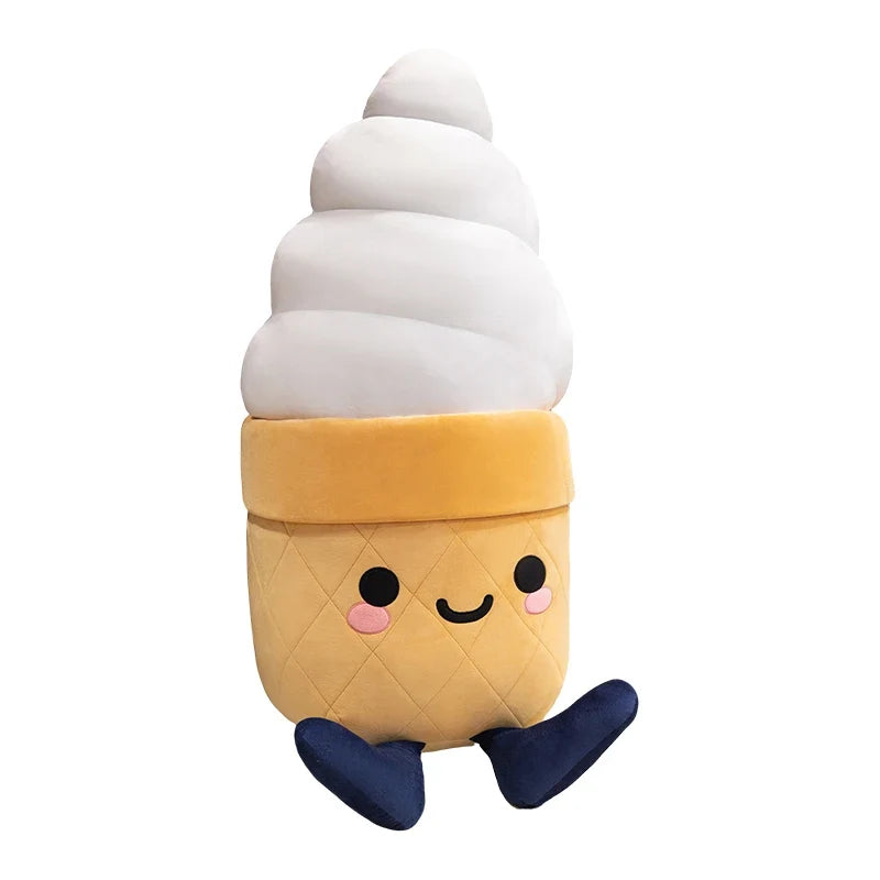 Ice Cream Cone Plush Throw Pillow | Soft Dessert-Shaped Cushion — image 6