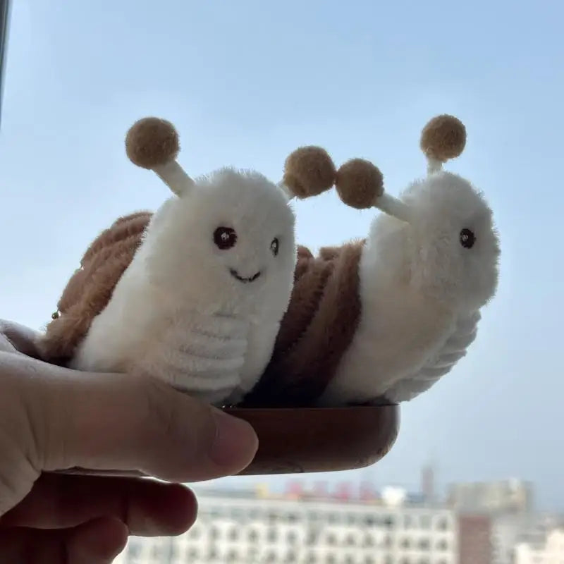 Snail Plush Keychain | Soft Animal Bag Charm, 4" | 11 cm — image 5