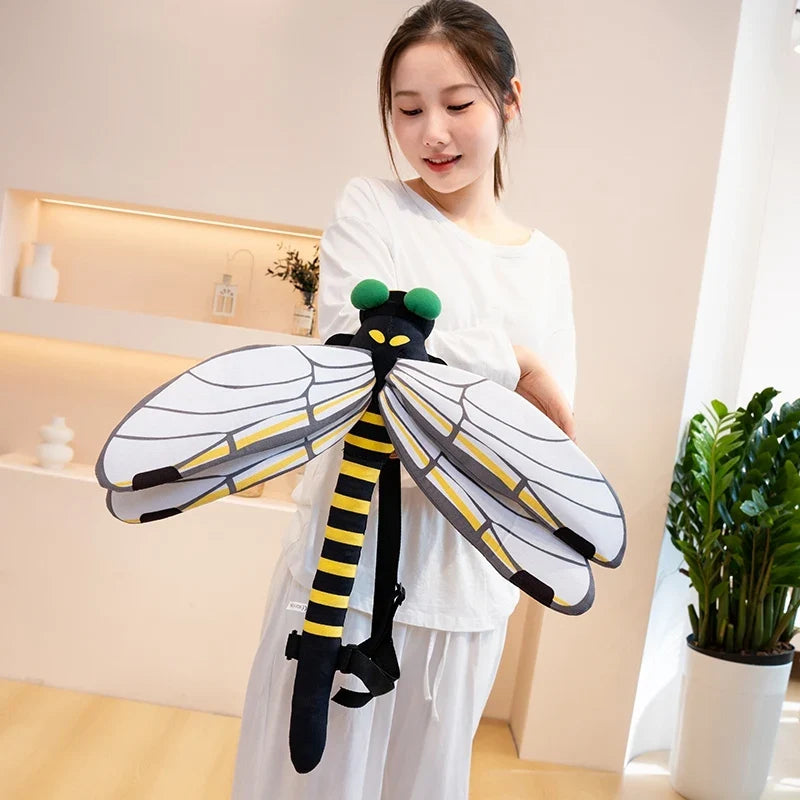 Praying Mantis and Mystic Dragonfly Plush Backpack — image 10