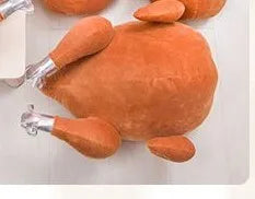 Plushie Novelty Roasted Turkey Tissue Dispenser or Pillow — image 7