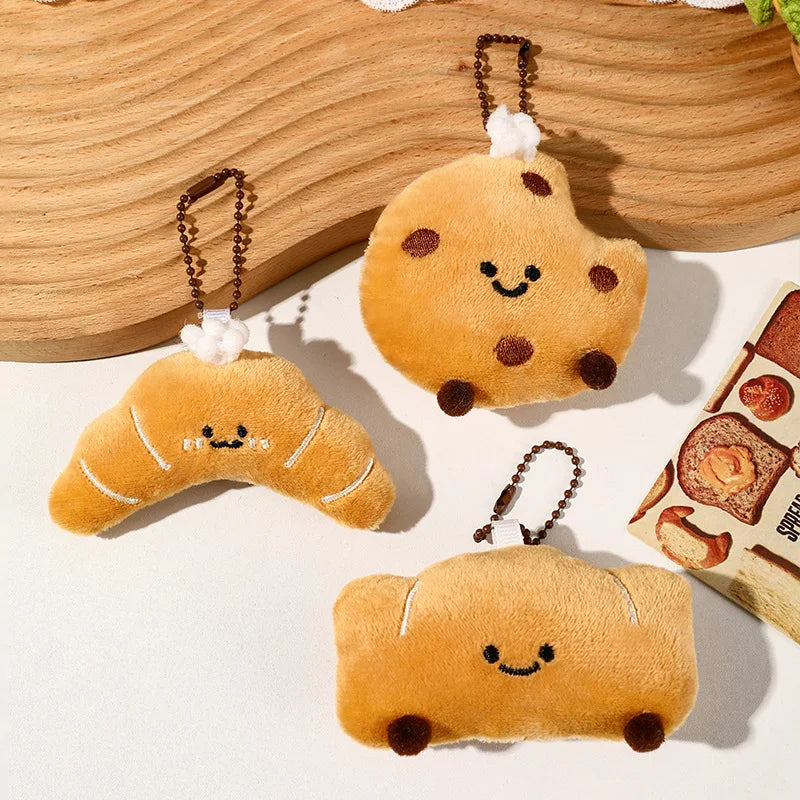 Food Plush Keychains - Six Styles - Mini Bread & Pastry Charms — image 3