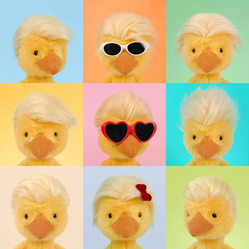 Duck Plush Toy - Soft Funny Hairstyle Duckie, 10" | 26 cm — image 5