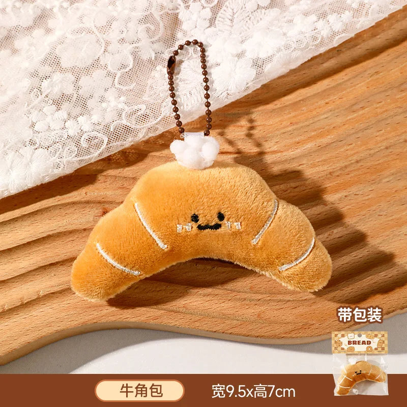 Food Plush Keychains - Six Styles - Mini Bread & Pastry Charms — image 5