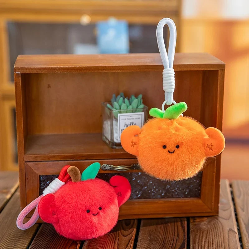 Mini Fruit Plush Keychain Set | Pear, Avocado, Pineapple, Lemon & Banana Pendants, 5\ | 12 cm" — image 4