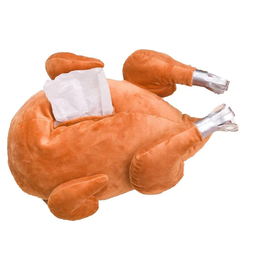 Plushie Novelty Roasted Turkey Tissue Dispenser or Pillow — image 1