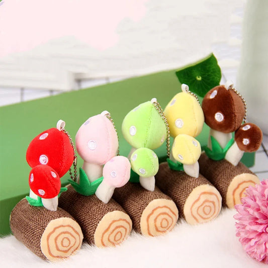 Mushroom Plush Keychain & Pendant, 5 Colors — image 1