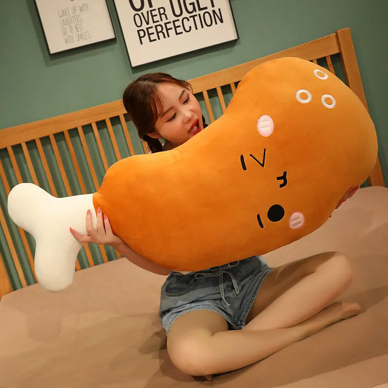 Giant Chicken Leg Drumstick Plush Pillow, 20-39" | 50-100 cm — image 3