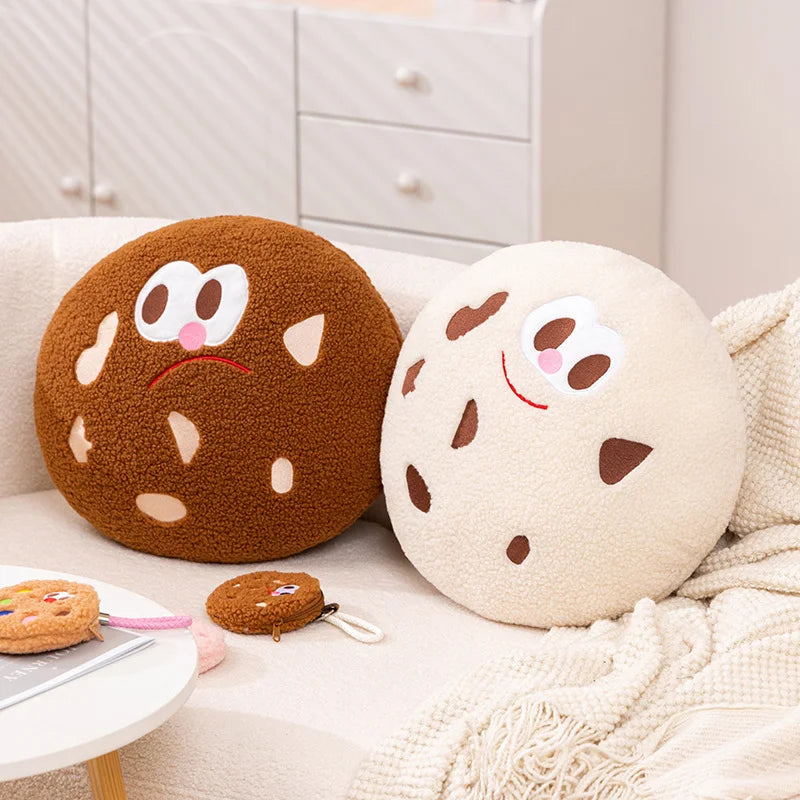 Cookie Plush Pillow & Coin Purse | Soft Biscuit Decor, 4–16" | 11–40 cm — image 4