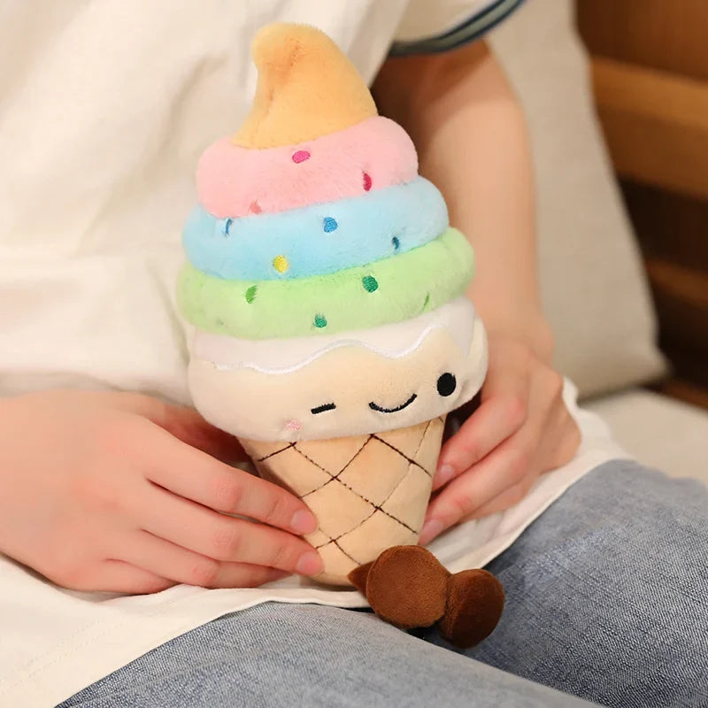 Ice Cream Cone Plush Toy | Stuffed Dessert Pillow, Multiple Flavors — image 4