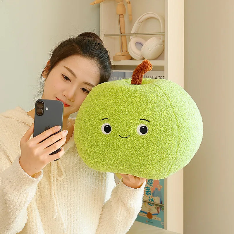 Apple Plush Stuffed Toy - Big Soft Fruit Cushion, 10-18" | 25-45 cm — image 3